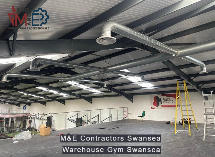 Warehouse Gym project in Swansea - M&E Pro