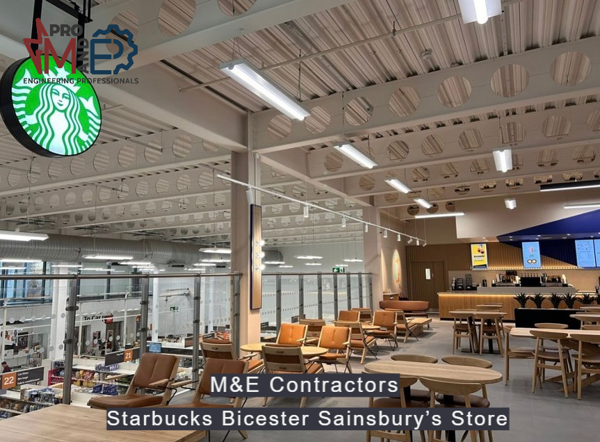 Starbucks Sainsbury's Store project in Bicester - M&E Pro