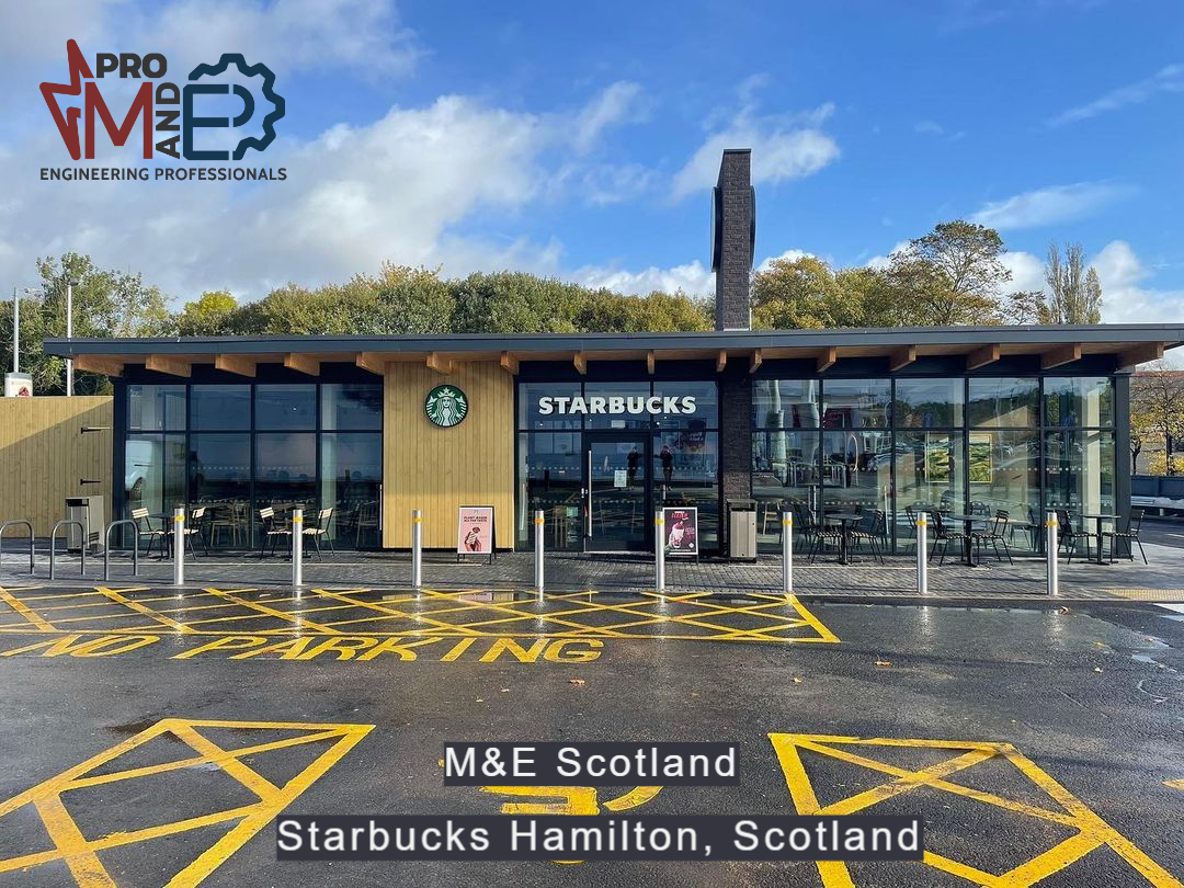 Starbucks project in Hamilton, Scotland - M&E Pro